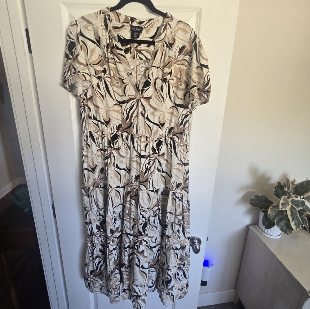 Nicole Miller Linen Dress Size XL